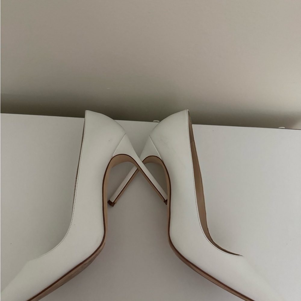Manolo Blahnik White Heels - Picture 7 of 7
